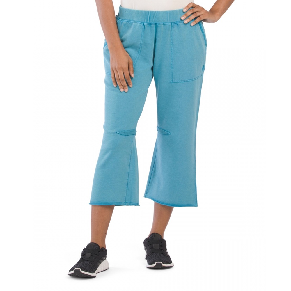 FREE PEOPLE NWT FP Movement Blue Cropped Sweatpants